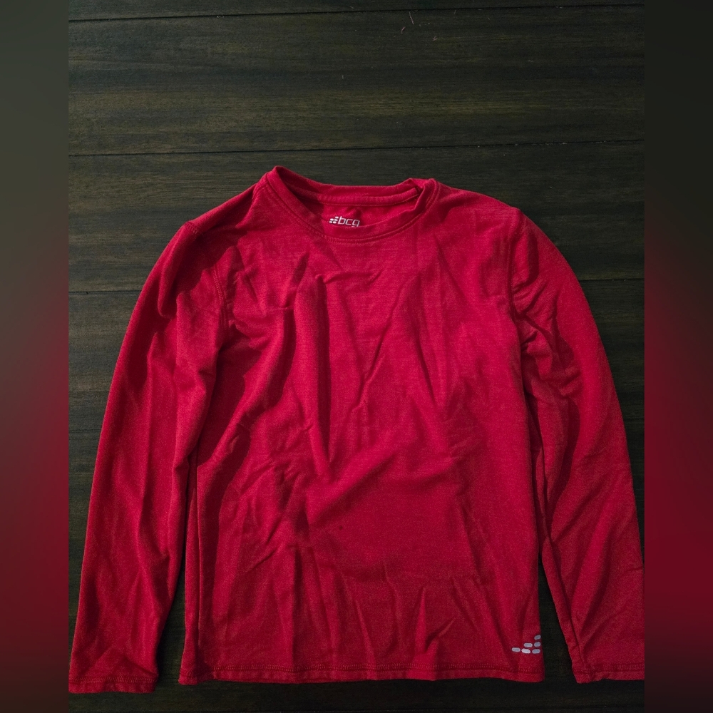 BCG Red Long Sleeve Athletic Tee